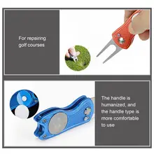 

Useful Golf Accessory Anti-oxidation Magnetic Ball Marker Golf Divot Repair Tool for Outdoor Divot Tool Golf Divot Tool