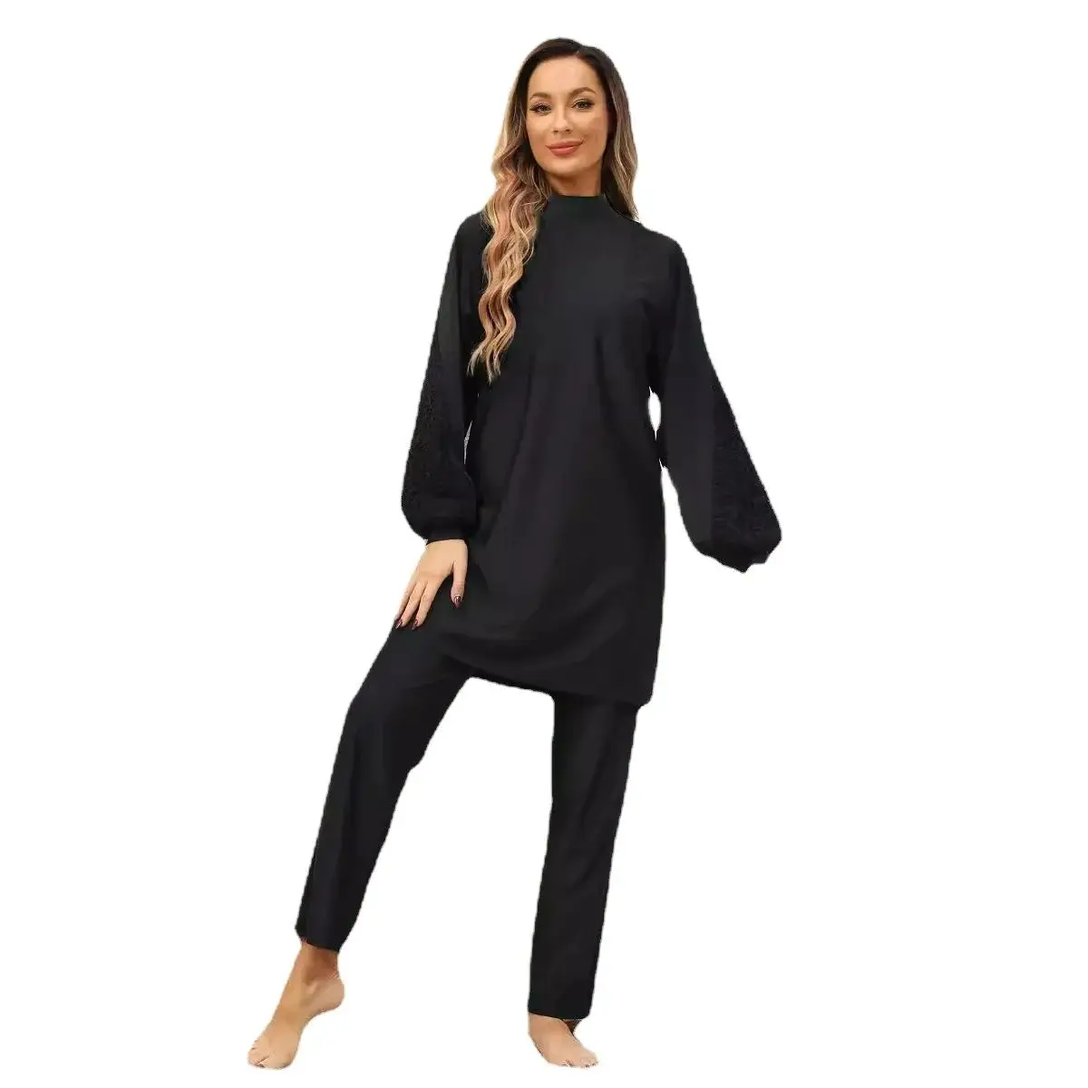 

Burkini for Muslim Women Full Cover Southeast Asian Swimsuits Modest 3-Piece Muslim Swimwears for Women Burkini Femme Musulmane