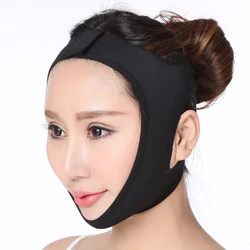 Enhanced Face Slimming Bandage and Lift Up Belt (Black L)