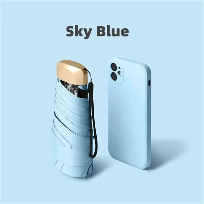 Compact UPF50+ Pocket Umbrella with UV Protection