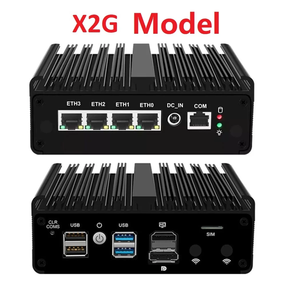 ミニPC Topton N100 (No wifi) Topton Intel N100 Fanless Mini PC 2xi226-V 2.5G 2*COM NVMe 2