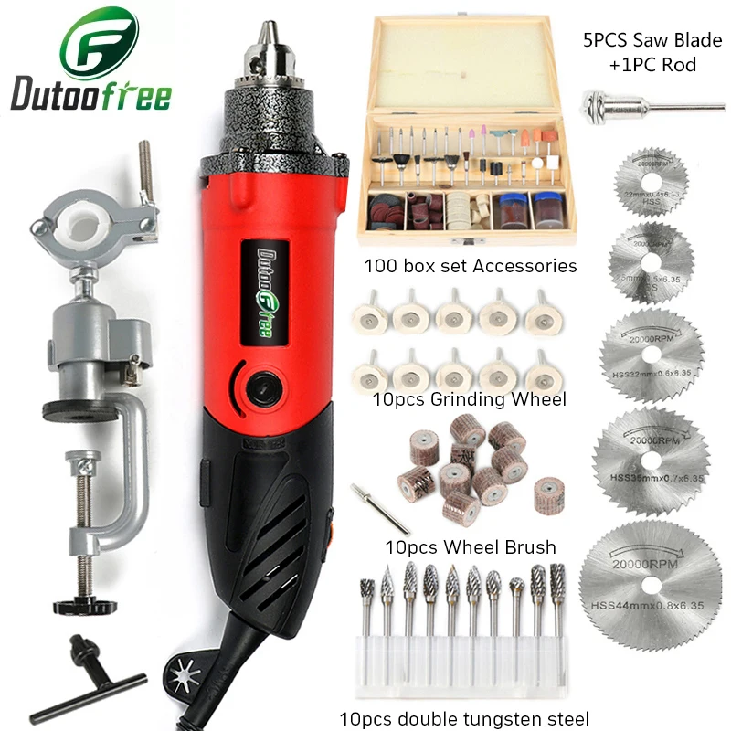 240W High-Power Engraver Electric Drill Mini Drill with Flex Shaft Rotary Tools Accessories Kit For Dremel Rotary Tool 0.6~6.5mm 100 277v power selectable aluminium die casting 100w 150w 240w ip66 outdoor exterior led pole light with photocell