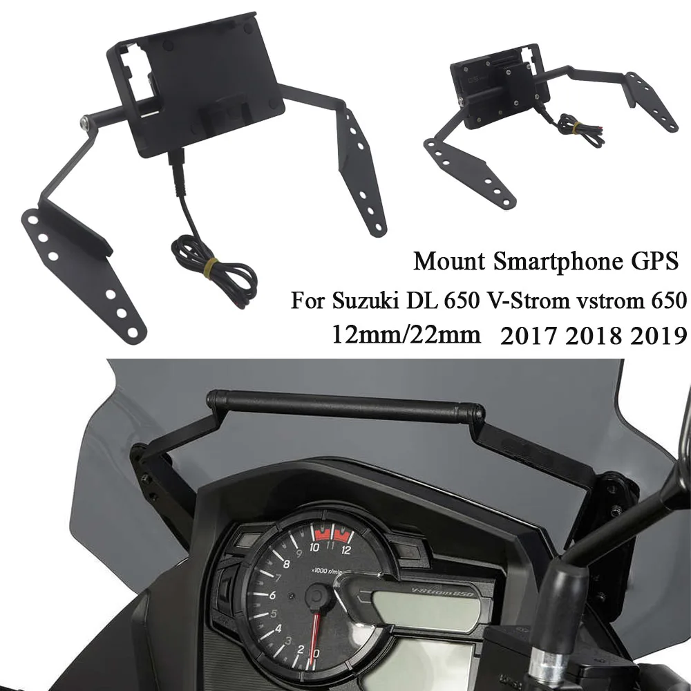 

Кронштейн для крепления ветрового стекла смартфона GPS-держатель для Suzuki DL 650 V-Строма vстрома 650 2017 2018 2019