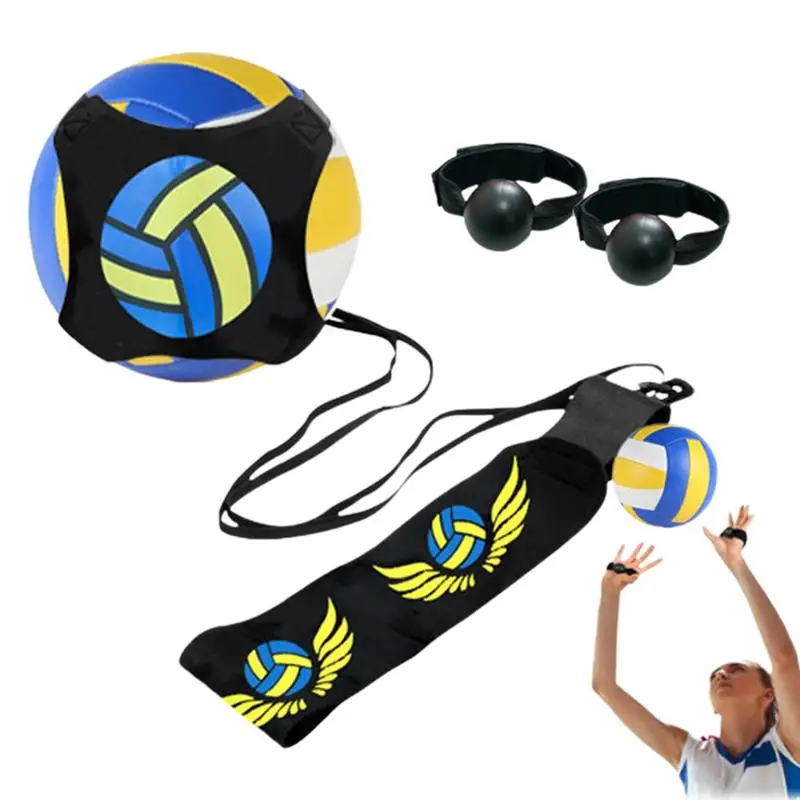 Elasticity Volleyball Training Kit Adjustable Improves Dribbling Skills Volleyball Spike Trainer Soccer Training Aid Creativity