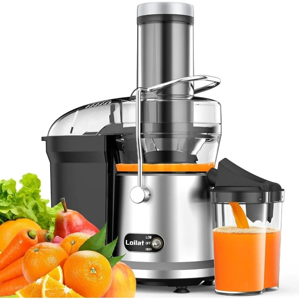 

Juicer Machine, 1200W Juicer with 3" Feed Chute for Whole Fruits and Veg, Dual Speeds Centrifugal,Juicers