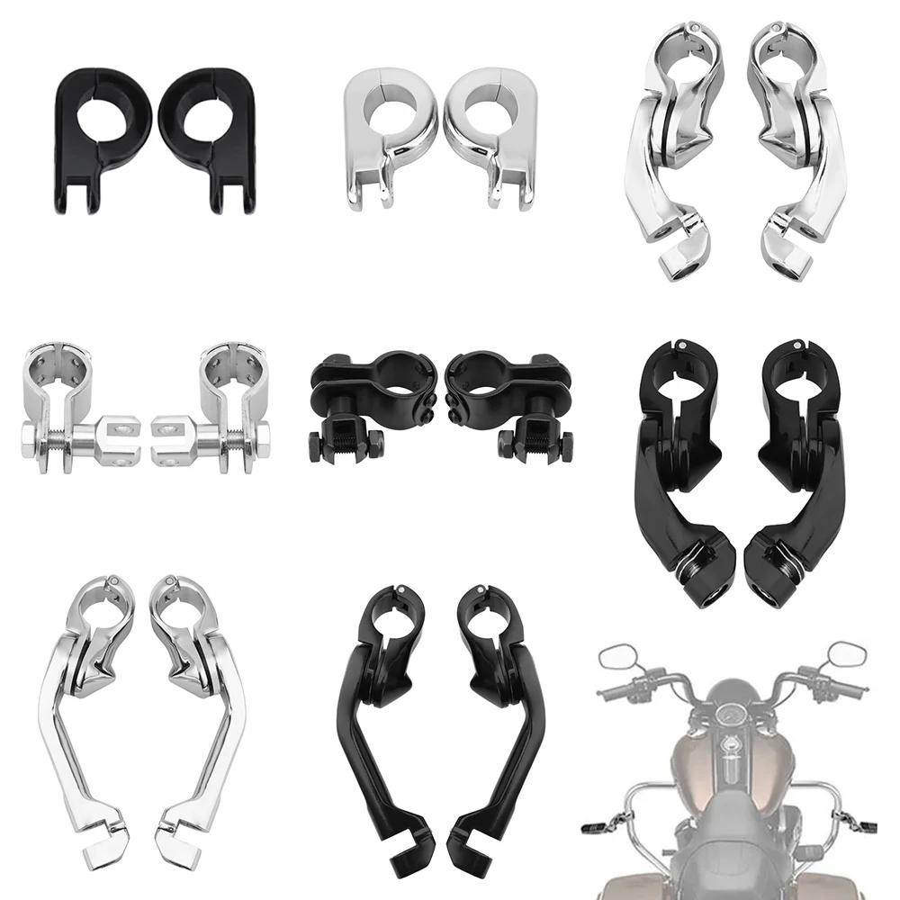

Universal For Harley For Yamaha For Suzuki Motorcycle 1-1/4" 32mm Foot Rest Foot Pegs Short Mount Crash Engine Guard Mount Kits