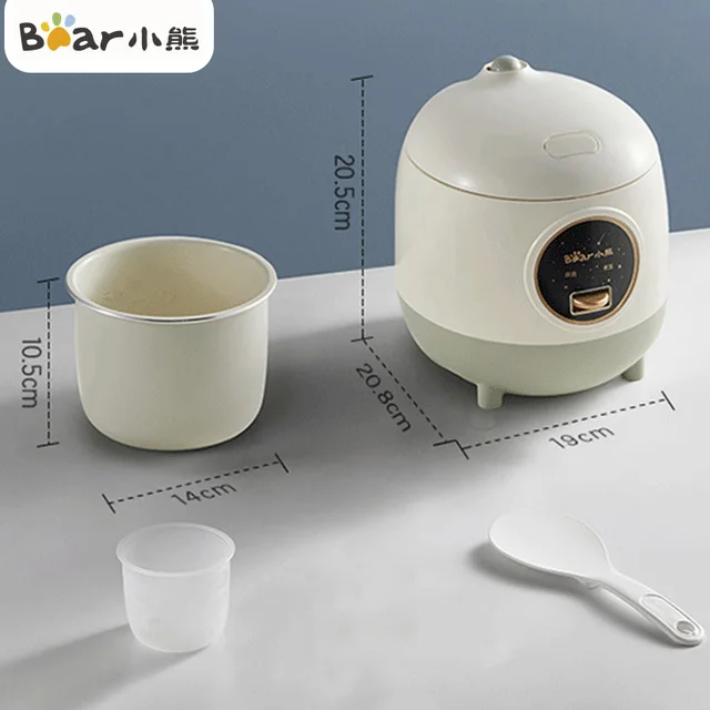 Bear Electric Rice Cookers Mini Portable Multicooker Multifunctional Flat Stew Saucepan Steamer Ramen Pot Home Appliance 220V
