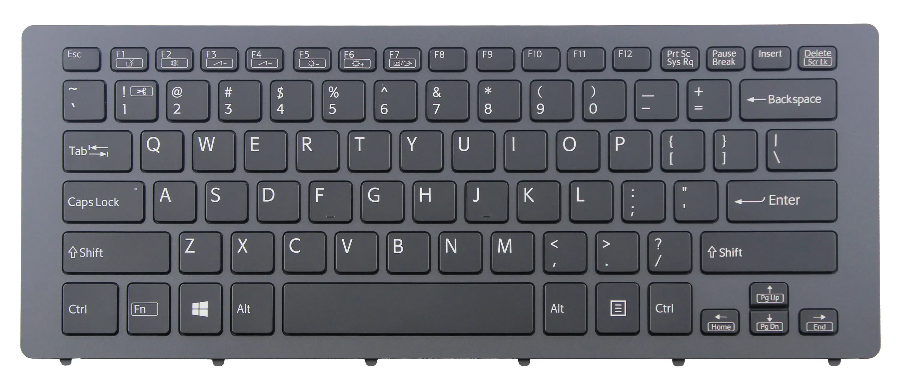 Новая Черная подсветка английская клавиатура с черной рамкой для Sony SVF15N |