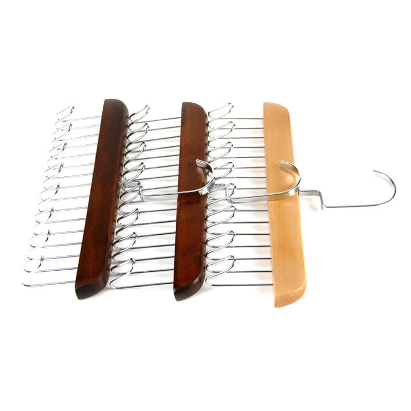 

Wooden Belt Hanger Multifunctional Belts Rack Tie Hanger Scarf Holder Organizer Wardrobe Closet Storage Hanger 8 12 24 Hooks