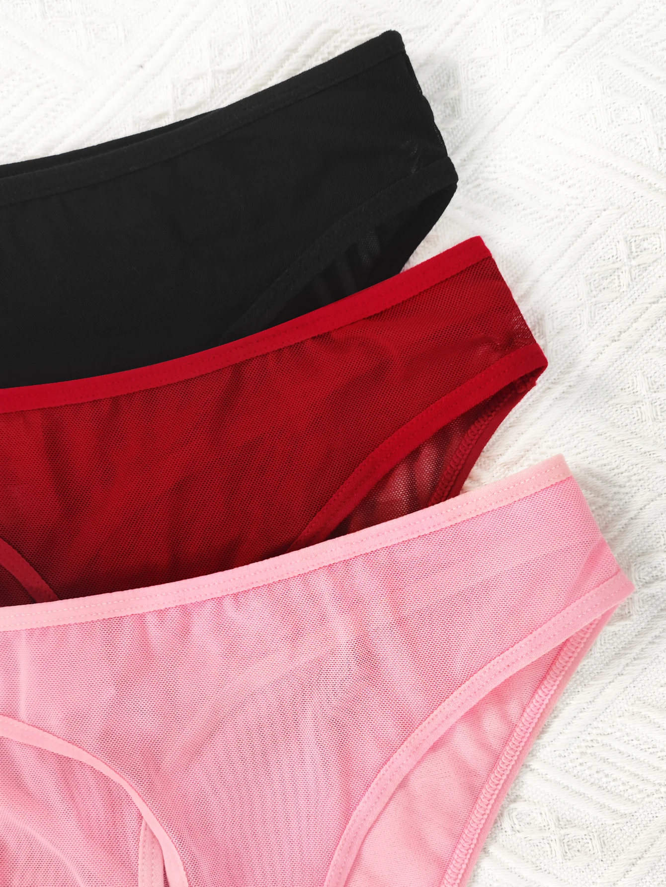 1pcs Low Rise Hollow Out Sexy Women Panties New Breathable Mesh Female Underpants Solid Basic Underwear Lady Briefs 5