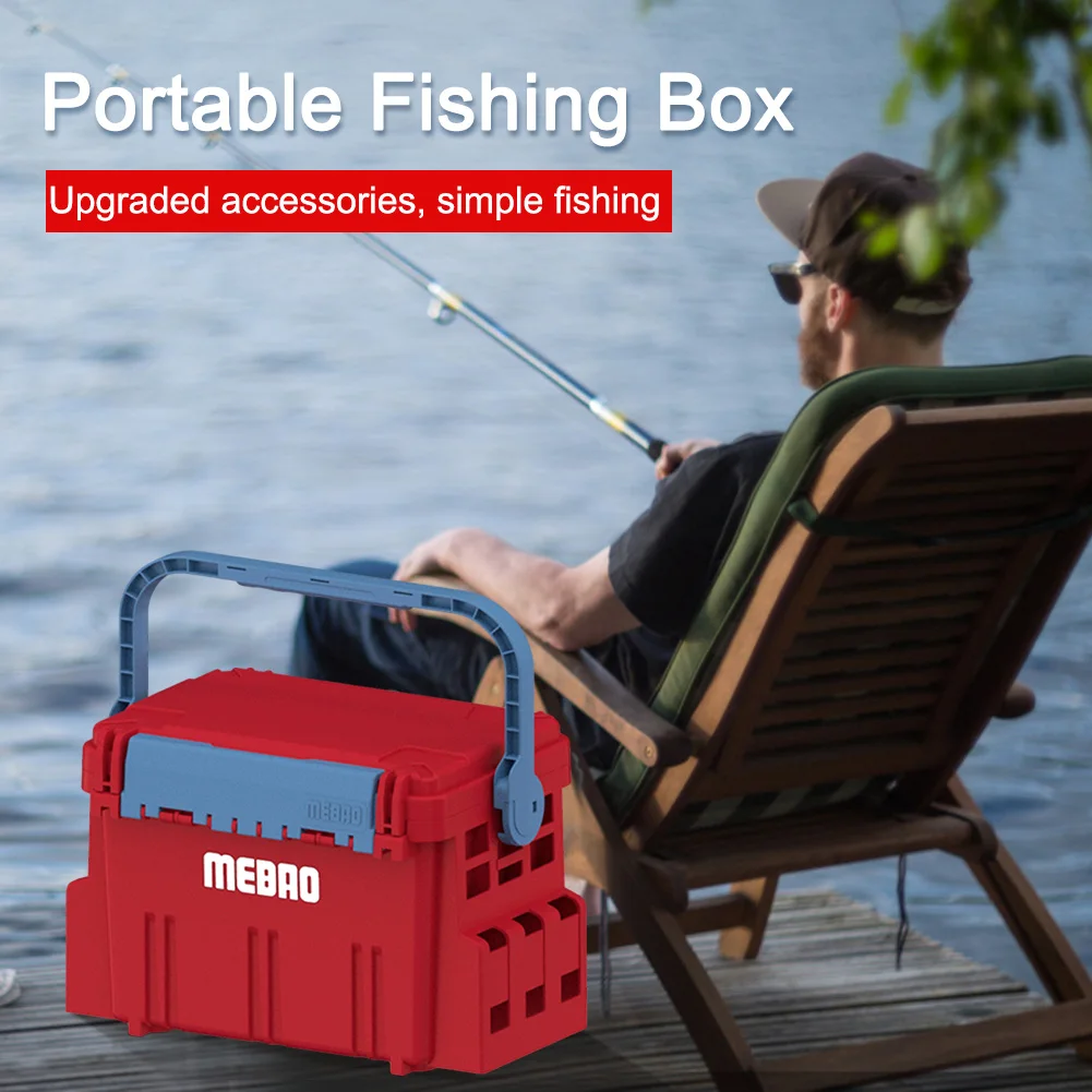 Large Capacity Fishing Tackle Box Portable Fishing Lures Hook Case