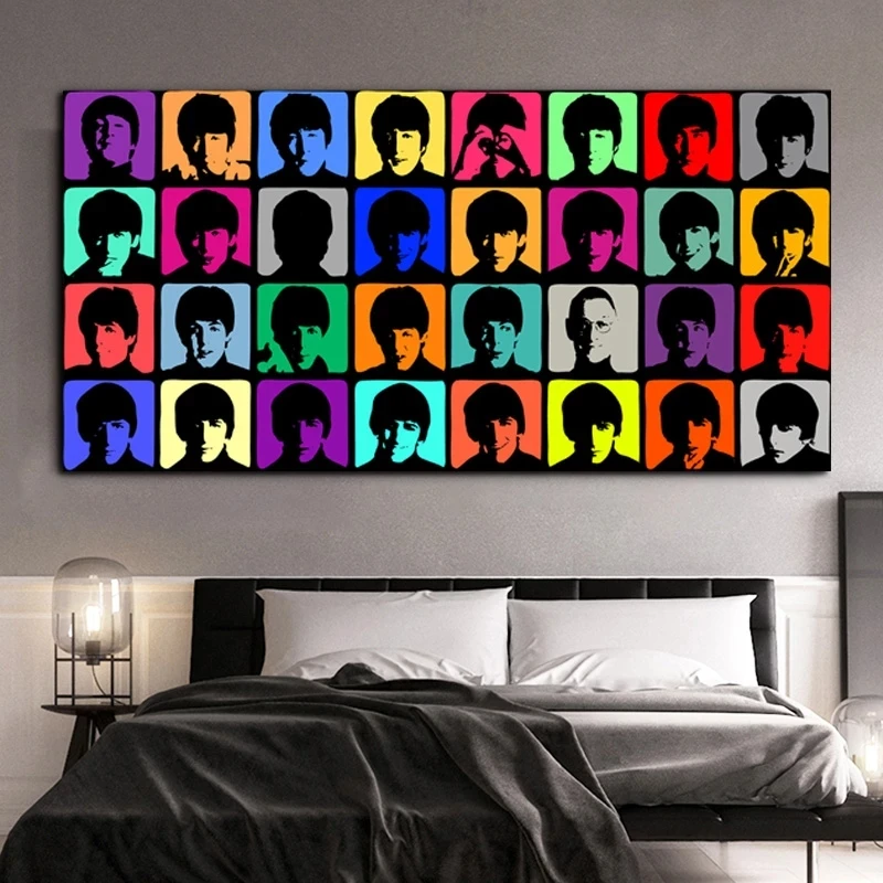 Абстрактная картина с изображением Энди Warhol настенная живопись для гостиной