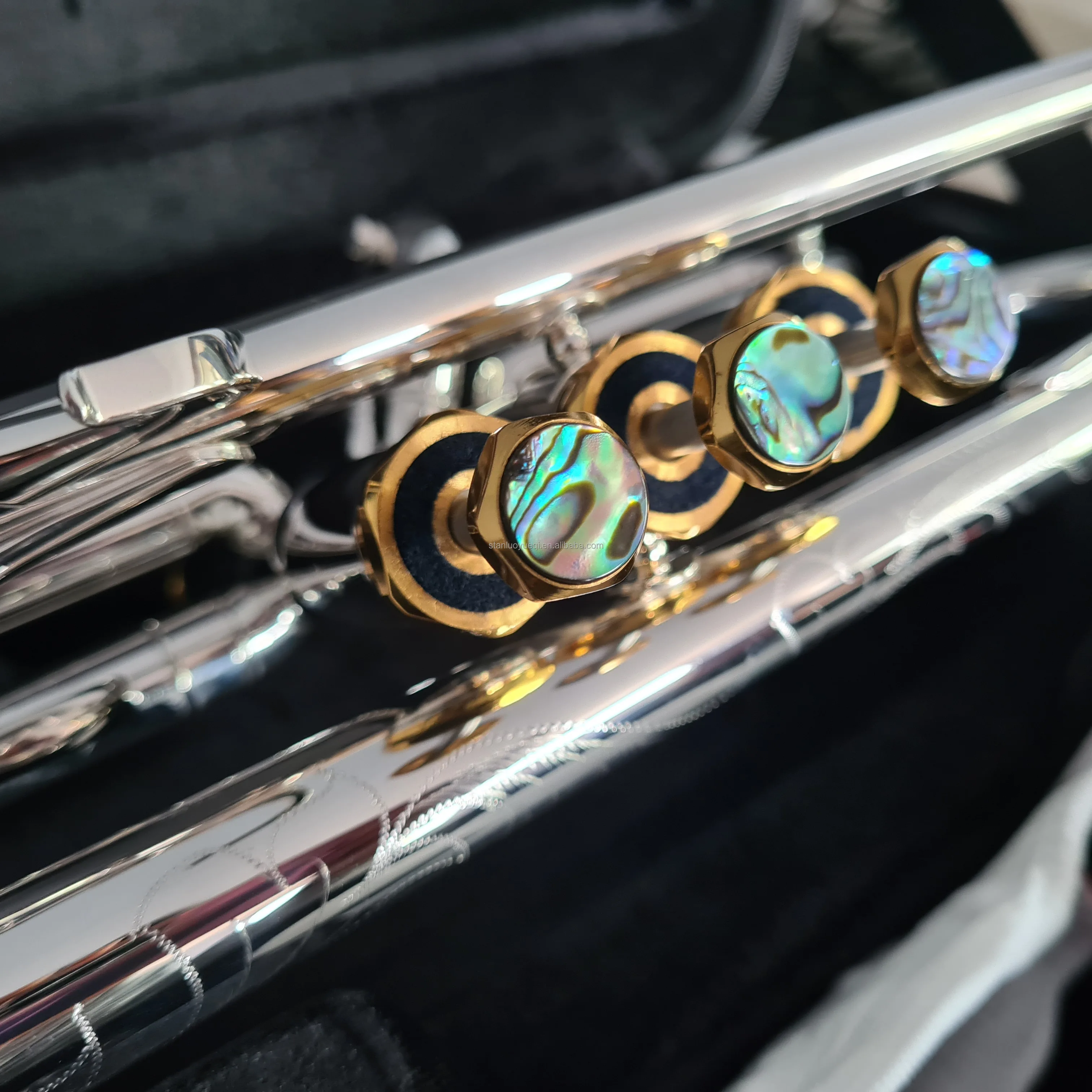 factory direct sale Professional Silver bb key Trumpet With Premium Case