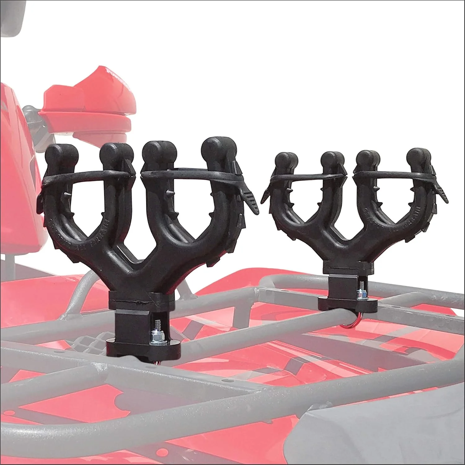  slider image of Dual ATV Gun Rack,