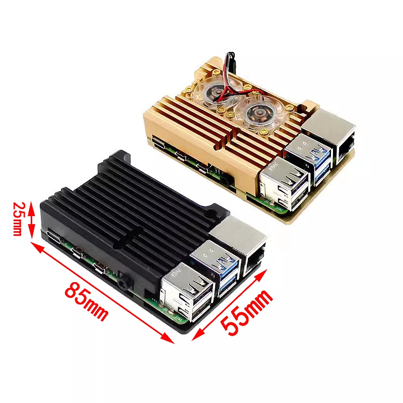 Aluminum Case with Dual Cooling Fan - Premium Metal Enclosure