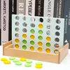 Wooden Connect 4 Classic Grid 4 in a Row Game Strategy Family Board Games 2 Players Suitable for Kids and Adults 4