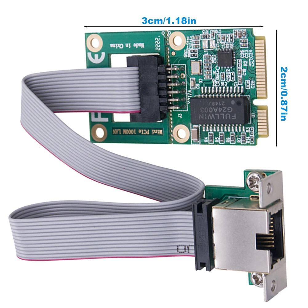 미니 PCI-E 네트워크 카드 RTL8111H 기가비트 이더넷 NIC 어댑터 RJ45 포트 데스크탑 PC용 미니 PCI 익스프레스 기가비트 이더넷 카드