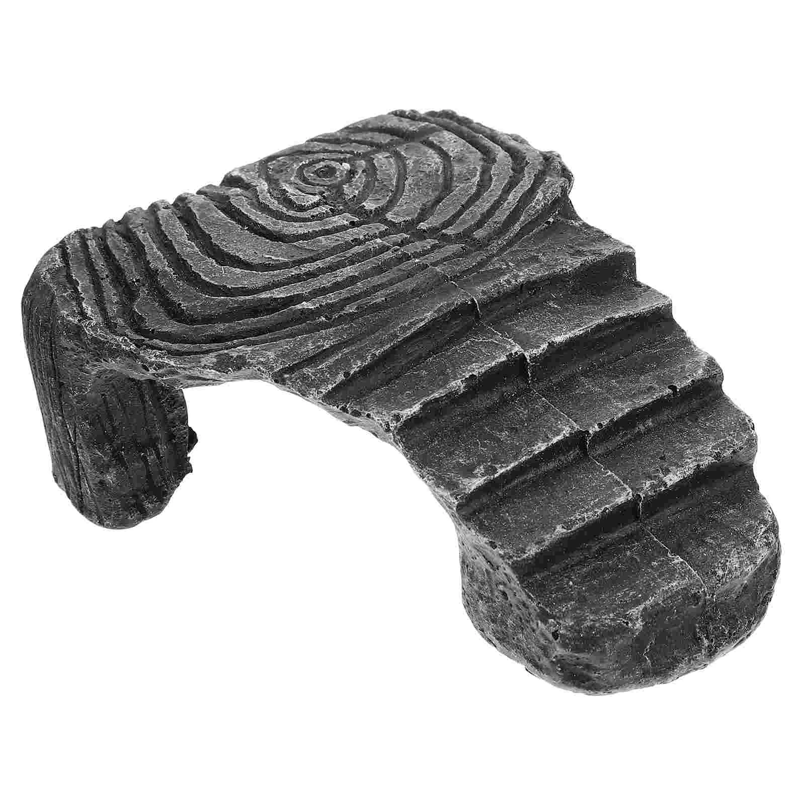 

Resin Tortoise Platform Aquarium Reptile Habitat Aquarium Hideouts Cave Tank Shelter for Small Lizards Frogs Snakes