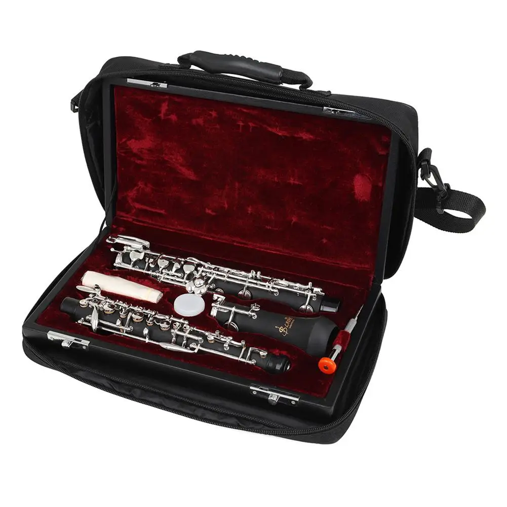 Clarinet Case Waterproof Oxford Cloth Clarinet Bag Wear Resistant Instrument Bag with Adjustable Shoulder Straps 