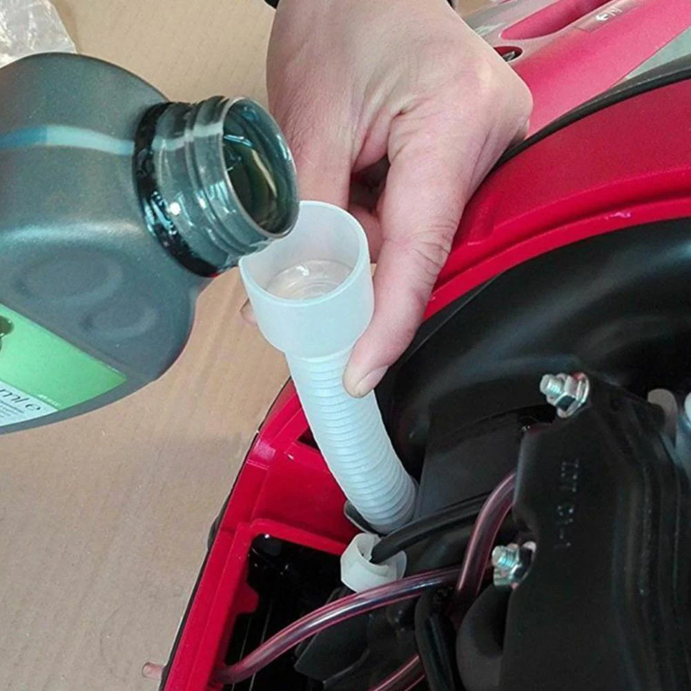 

Brand New Oil Change Funnel Environmentally Friendly Highly Elastic Plastic White 1 PC Easier To Refuel EU1000