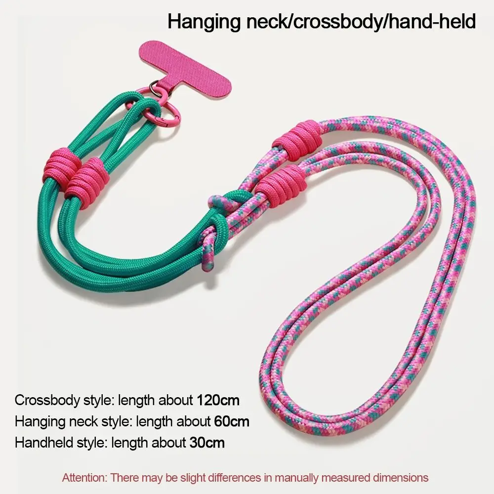 Multifunctional Adjustable Mobile Phone Pendant Nylon Portable Long Rope Hanging Neck Personalized Woven Lanyard