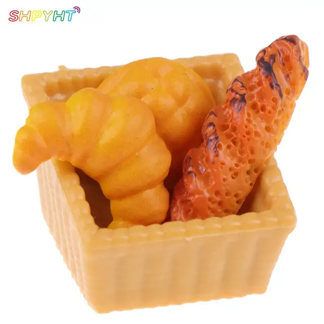 Dolls House Miniature Breakfast Pineapple Bread Machine Plate Clip Cake Tray Toast Miniature Toaster Dollhouse Mini Accessories 2