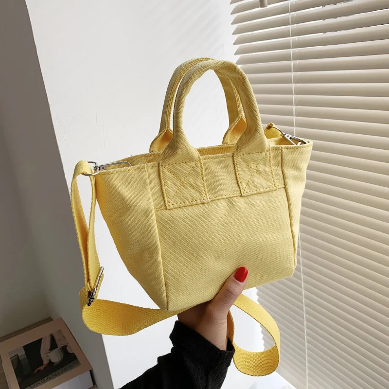 

Fashion Simple Small Canvas Crossbody Shoulder Bags for Women 2024 hit Winter Branded Designer Handbags and Purses Light Tote