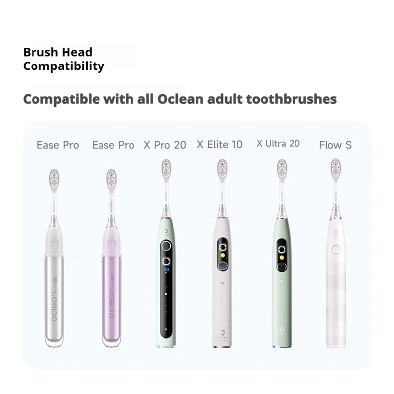 올오클린 소닉 전동 칫솔 노즐용 교체용 브러시 헤드 4개