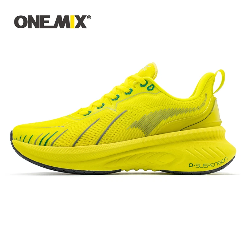 Onemix Rubber Running Shoes For Men Summer Breathable Mesh Men's Sneakers Outdoor Training Road
