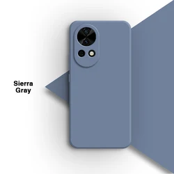 Premium Soft Liquid Silicone Phone Case - Sleek and Durable Protection for Huawei Nova 12 (Sierra Gray)