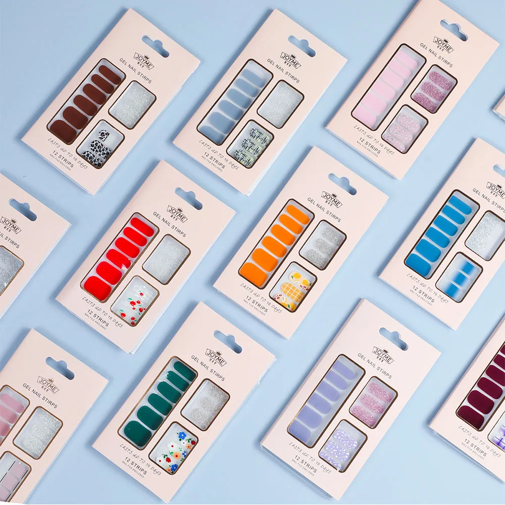 

12 Stirps Nail Stickers Waterproof Nail Stickers Nail Decals Set Designs Gel Manicure Decor Water Slider