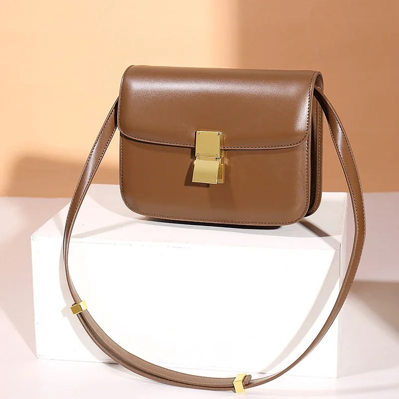 Shoulder Bag New Fashion One Genuine Leather Crossbody High Quality Casual Exquisite Handbag For Woman Messengerversatile Luxury