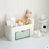 Desktop Double Layer Makeup Organizers Storage Boxes Cosmetic Drawers Jewelry Display Box Case Container Boxes Organizer 3