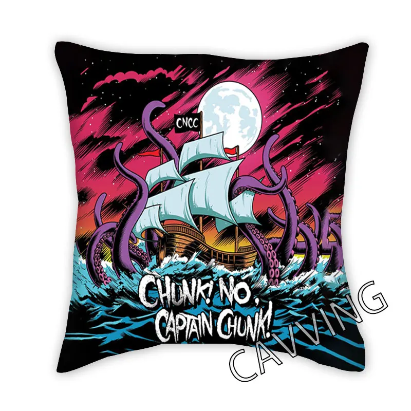 

Chunk! No, Captain Chunk! 3D Printed Polyester Decorative Pillowcases Throw Pillow Cover Square Zipper Cases Fans Gifts Home