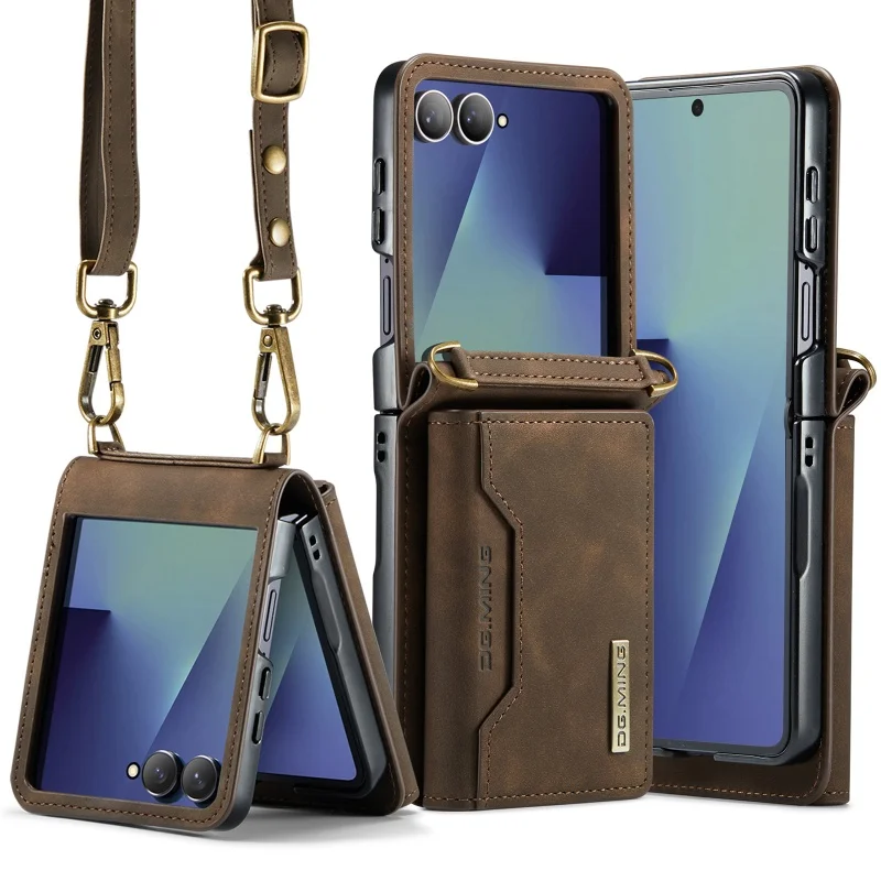 Elegant Crossbody Leather Wallet Phone Case with Card Slots Holder