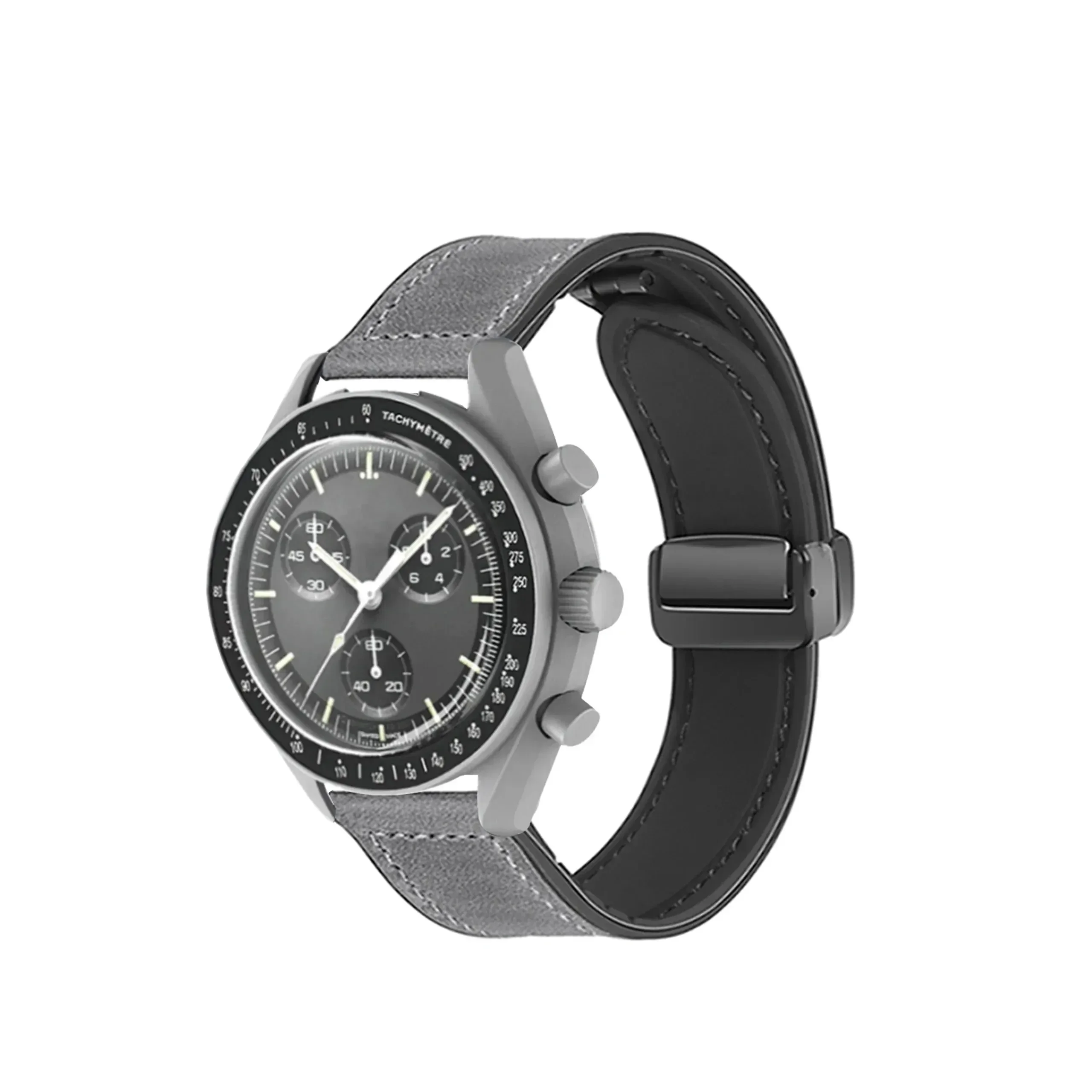 Silicone Leather Watch Strap | 20mm Quick Release | Universal Fit