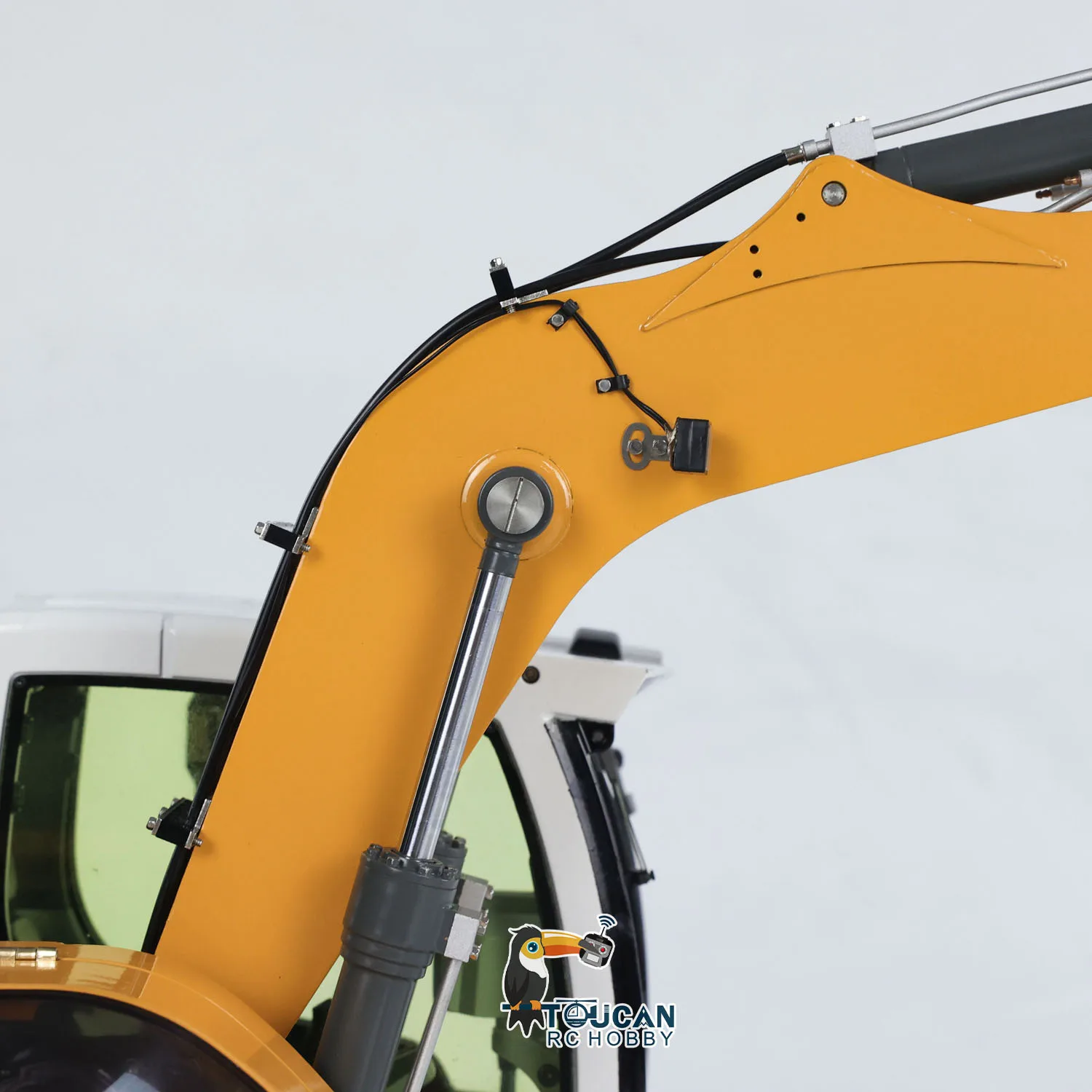 JDM-208 1/14 R920 RC Hydraulic Excavator Metal Radio Control Painted Finished Digger Model ST8 Light Truck Cars Toys for Boys 5