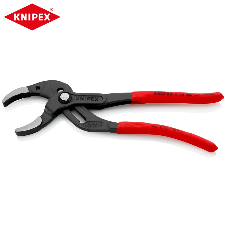 

KNIPEX 81 01 250 Clamping Pipe Pliers Fine Adjustment For Ideal Adjustment To Diverse Diameters Convenient Fast