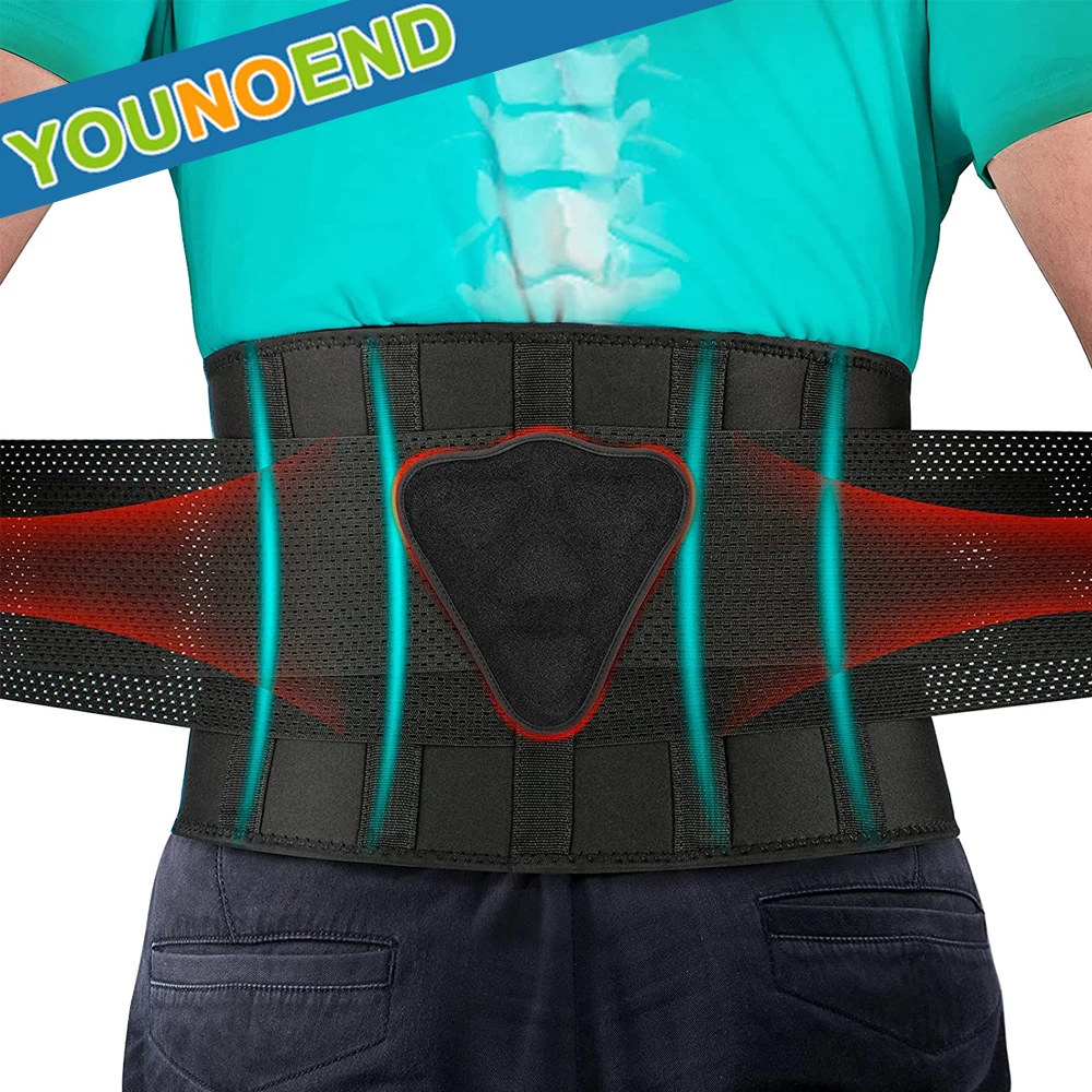 Adjustable Lumbar Support Belt Breathable Lower Back Brace With Lumbar