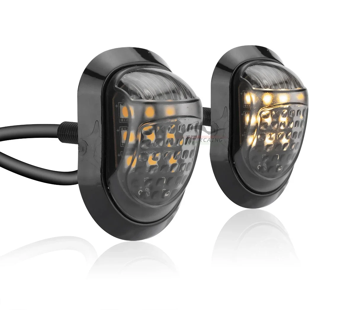 

Universal Motorcycle Accessory Kit, Yellow Indicators/Turn Signals/Daytime Running Lights, Improves Safety