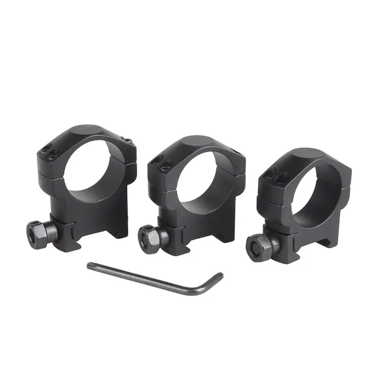 30mm Diameter Hunting Scope Mount Rings  Aluminum Alloy Ring Mount for Tactical Flashlight fit 21mm Picatinny Rail  High/Med/Low 6