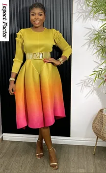 2024 Miyake Dress New Three House Pleated Loose Round Neck Long Sleeved Tapered Hem Fluffy Vestid  Women De Fiesta Pedreriaos 1