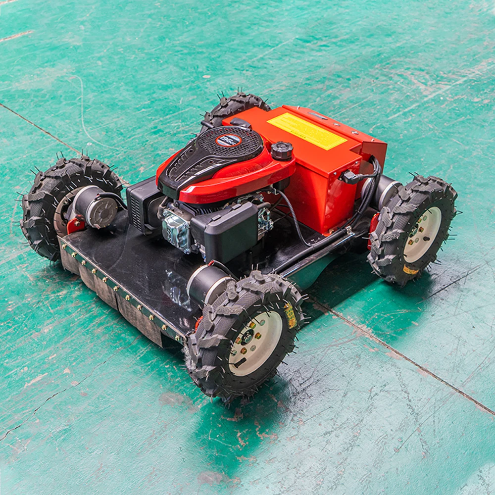 Remote Control Reel Mower On Hills HW196-55JY Remote Control Lawn