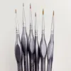 [High-Quality Thin Precision Brushes] 11pcs Fine Detail Micro Brush Set with Gourd Handles - Ideal for Acrylic Art, Miniatures 5