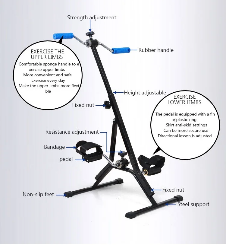 Stroke Rehabilitation Bike Home Gym Fitness Equipment Of Mini Exercise Bike For Elderly Cycle Bicycle