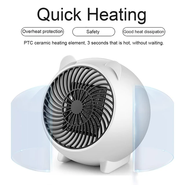 500W Electric Heater Foot Warmer Home Heater Mini Electric Fan Heater  Energy Saving Bedroom Heating For