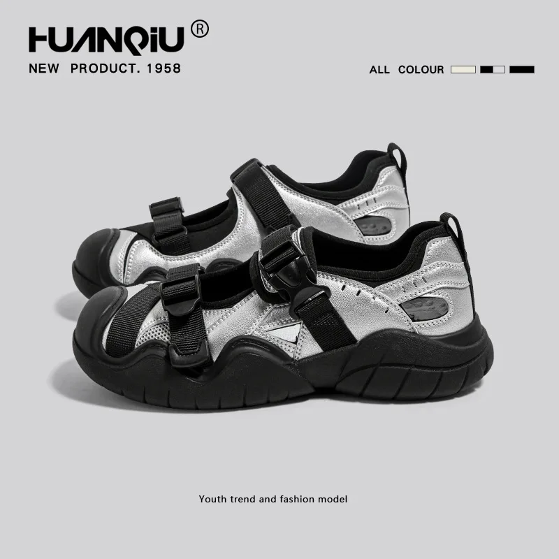 

Fashion Sandals for Women Summer Breathable Casual Shoes Woman Hollow Out Non-slip Chunky Comfortable Mesh Sneakers Ladies