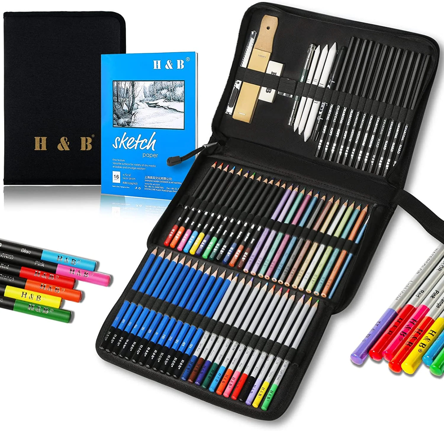 95/144PCS Color Pencil Sketch Pencils Set Drawing Pencil Set Art Tool Kit  Watercolor Metallic Oil Pencil For Artist Art Supplies - AliExpress