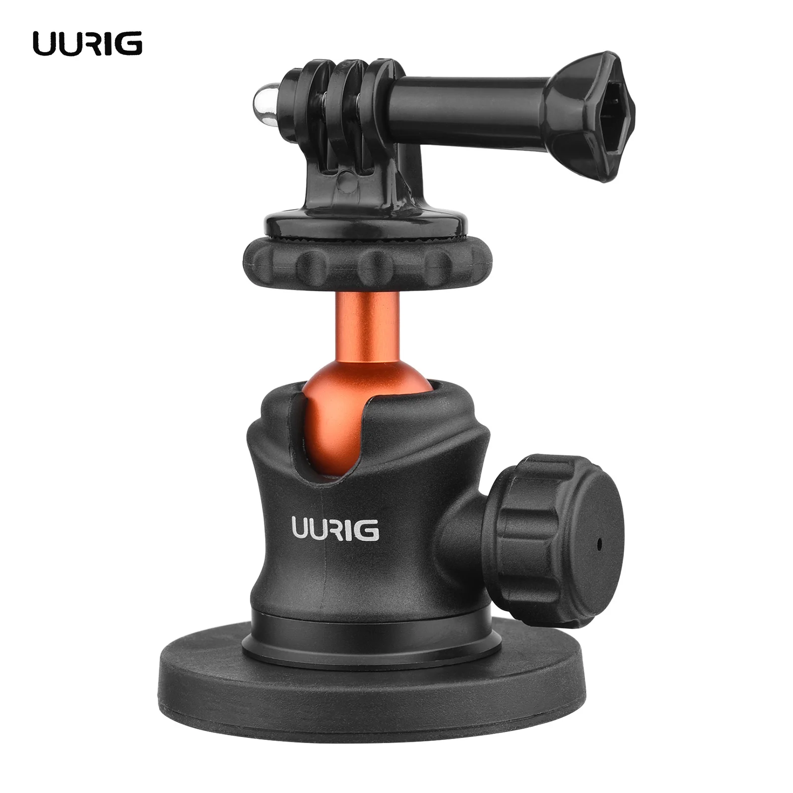 Tripod Ball Head UURIG BH-07 Mini 1/4" Magnetic Base For DJI/GoPro Hero 12/11/9/Insta360 Action Sports Camera