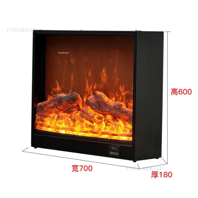 European Electronic Fireplaces Home Living Room Embedded Decoration Fireplace Modern Simulated Flame Fireplace Heater Room Decor